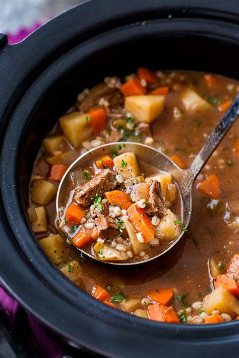 slow cooker ground beef soup recipes